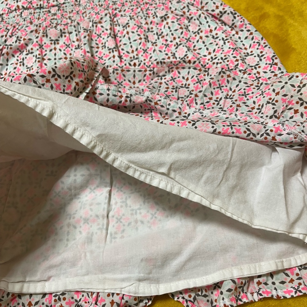 Cotton summer dress with lining, for a girl 7-8 years old - Picture 4 of 5